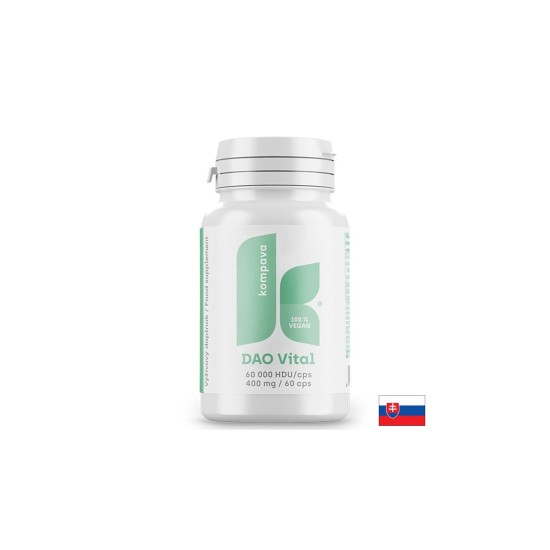 DAO 180 000 HDU + Витамин C и B6 – При хистаминова чувствителност, 60 капсули
