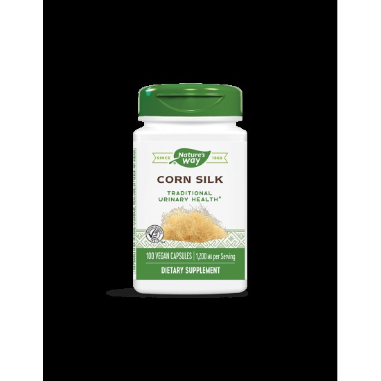 Диуретик за бъбречно здраве - Царевична коса - Corn Silk 400 mg, 100 капсули Nature’s Way