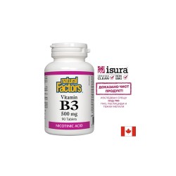 Vitamin B3/ Витамин В3 (никотинова киселина) 500 mg х 90 таблетки Natural Factors