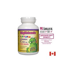 Vitamin C BigFriends®/ Витамин С за деца 250 mg х 90 дъвчащи таблетки с вкус на портокал Natural Factors Vitamin C BigFriends®/ Витамин С за деца 250 mg х 90 дъвчащи таблетки с вкус на портокал Natural Factors