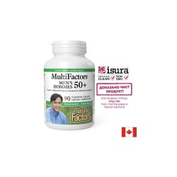 Витамини и Минерали за Мъже 50+ MultiFactors, 90 V капсули Natural Factors