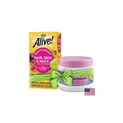 Alive! Hair, Skin & Nails Multivitamin - Алайв! Мултивитамини за коса, кожа и нокти, 60 софтгел капсули Nature’s Way