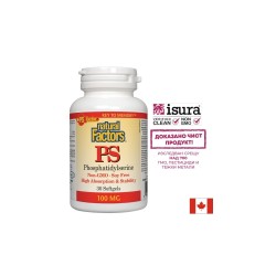 PS Phosphatidylserine/ ФосфатидилСерин 100 mg х 30 софтгел капсули Natural Factors