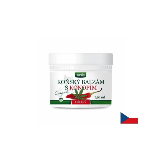 Загряващ конски балсам с конопено масло – За сковани стави и напрегнати мускули, 250 ml