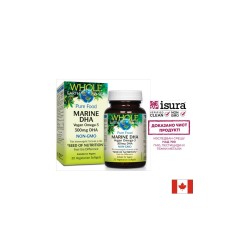 Marine DHA Vegan Omega-3 Whole Earth & Sea®/ Веган Омега-3 от микроводорасли 300 mg x 30 софтгел капсули Natural Factors