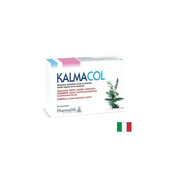 Kalmacol – При подуване, газове и стомашен дискомфорт, 30 таблетки