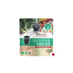 Спирулина + зелени храни + пробиотични бактерии – За тонус и енергия, 150 g прах