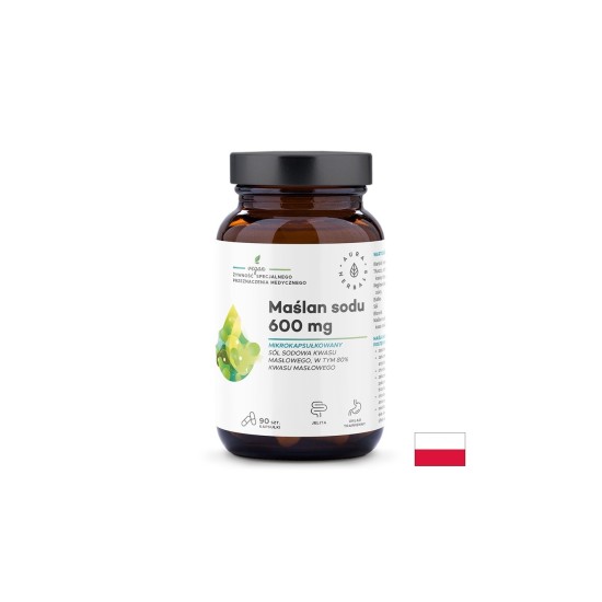 Натриев бутират – Поддържа здрава чревна лигавица и микрофлора, 300 mg, 90 капсули