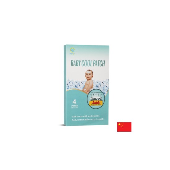 Охлаждащи пластири за бебета При повишена температура 4 броя, 4×11 см