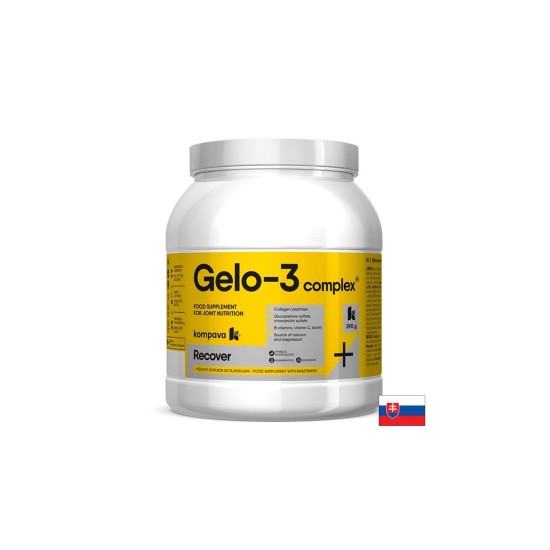 Колагенови пептиди 16 g + Глюкозамин 1000 mg + Хондроитин 400 mg – За стави, хрущяли и кости, Gelo-3 complex, 390 g прах