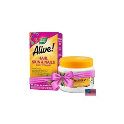 Alive! Hair, Skin & Nails Multivitamin - Алайв! Мултивитамини за коса, кожа и нокти, 60 софтгел капсули Nature’s Way