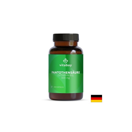 Пантотенова киселина – Енергия и метаболизъм, 500 mg, 200 капсули
