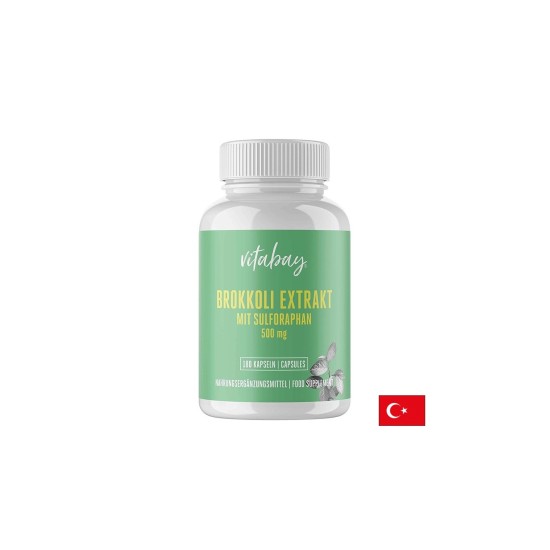 Броколи екстракт 1000 mg със сулфорафан 100 mg – Имунитет, храносмилане и хормонален баланс, 60 капсули