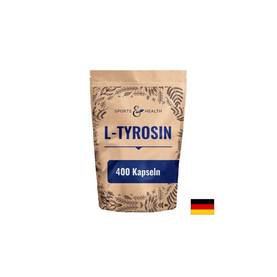L-Тирозин – Добра концентрация, памет и здрава щитовидна жлеза, 500 mg, 400 капсули