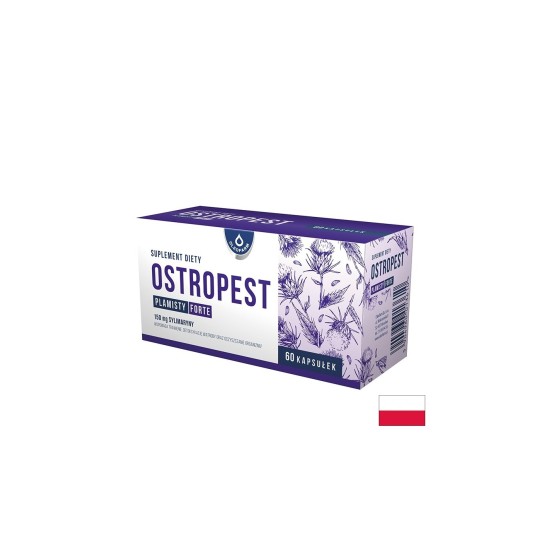 Ostropest Бял трън – Пречистване на черния дроб и подкрепа за жлъчката, 214 mg, 60 капсули