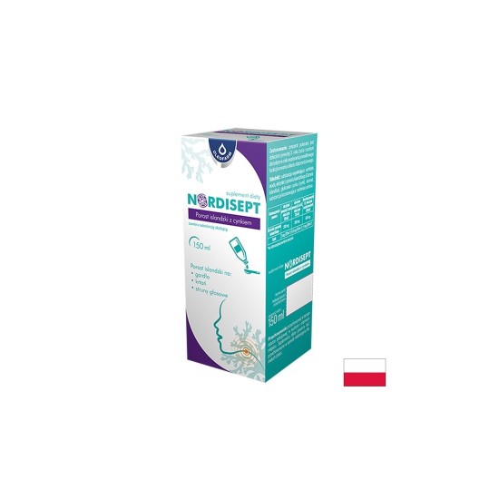 Nordisept – Сироп с исландски мъх и цинк за гърлото и дихателните пътища, 150 ml