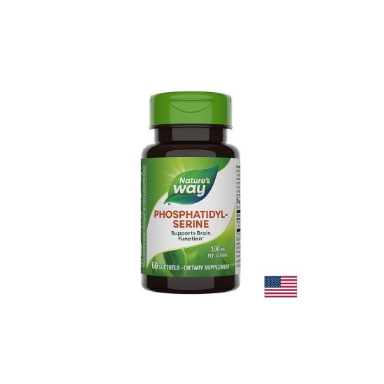 Phosphatidyl-Serine - Фосфатидил-серин - за здравето на мозъка - 100 mg, 60 софтгел капсули Nature’s Way