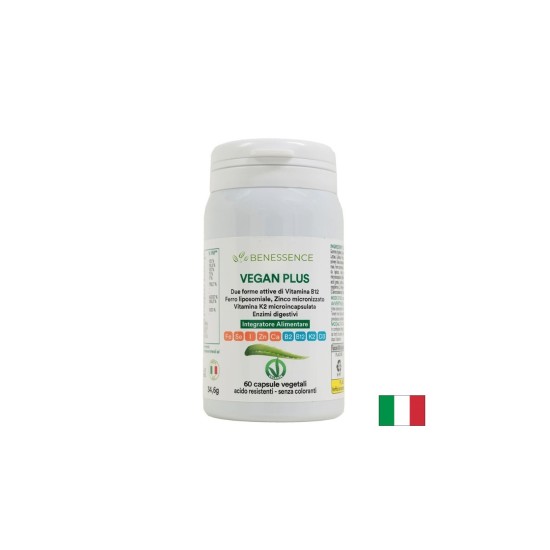 Мултивитамини за вегани с ензими – Енергия и оптимално усвояване, Vegan Plus, 60 капсули