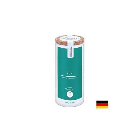 PABA (Витамин B10) – Подкрепа за кожата и косата, 500 mg, 290 капсули