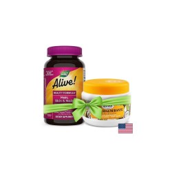 Alive! Hair, Skin & Nails Multivitamin Gummy Premium Formula / Алайв! Коса, кожа и нокти - премиум формула, 60 желирани таблетки Nature’s Way
