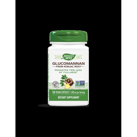 Glucomannan from Konjac Root/ Глюкоманан от корен на Конджак 665 mg x 100 капсули Nature’s Way