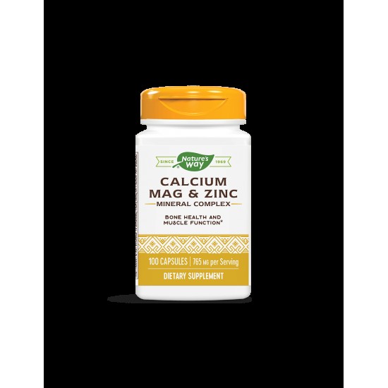 Calcium, Magnesium & Zinc/ Калций с Магнезий и Цинк х 100 капсули