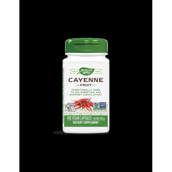 Cayenne Fruit/ Лют червен пипер (плод) 450 mg х 100 капсули