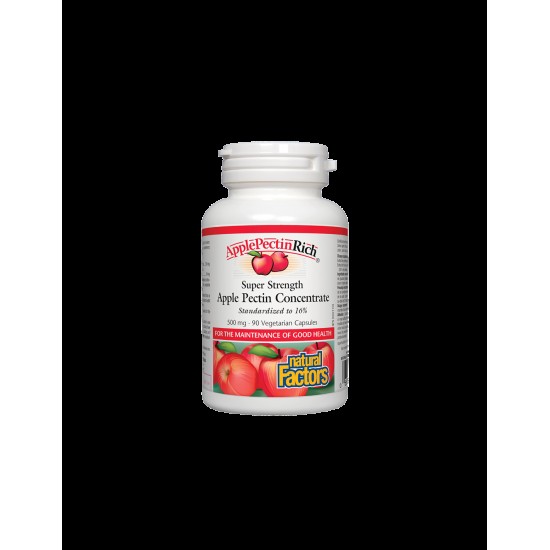 Apple Pectin Concentrate - Ябълков пектин супер концентрат, 500 mg, 90 капсули