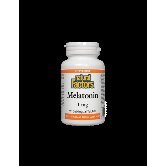 Melatonin/ Мелатонин 1 mg x 90 сублингвални таблетки Natural Factors Melatonin/ Мелатонин 1 mg x 90 сублингвални таблетки Natural Factors