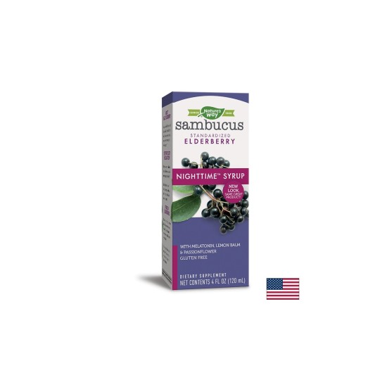 Sambucus NightTime Syrup/ Самбукус NightTime сироп х 120 ml Nature’s Way