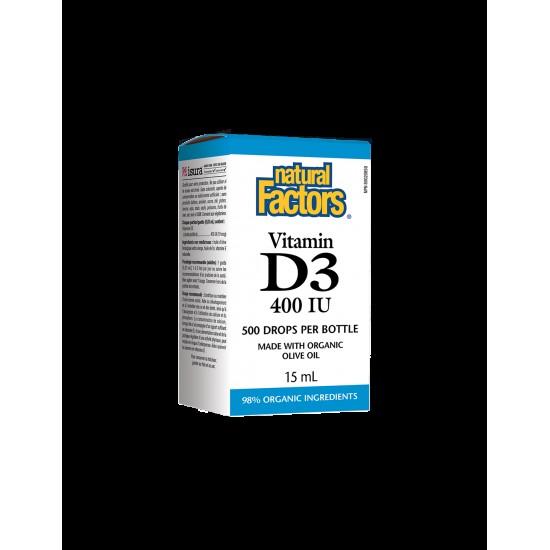 Vitamin D3/ Витамин D3 400 IU x 15 ml/ 500 дози Natural Factors