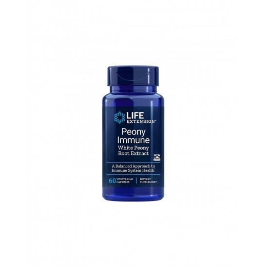 Peony Immune White Peony Root Extract / Бял Божур (корен) 600 mg х 60 капсули Peony Immune White Peony Root Extract / Бял Божур (корен) 600 mg х 60 капсули
