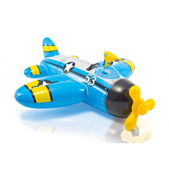 Надуваема детска играчка Самолет с воден пистолет 132x130cм 57537NP Intex