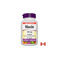 Niacin/ Ниацин 500 mg x 90 капсули Webber Naturals