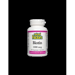 Biotin/ Биотин / Kоса, кожа, нокти, 90 капсули Natural Factors Biotin/ Биотин / Kоса, кожа, нокти, 90 капсули Natural Factors