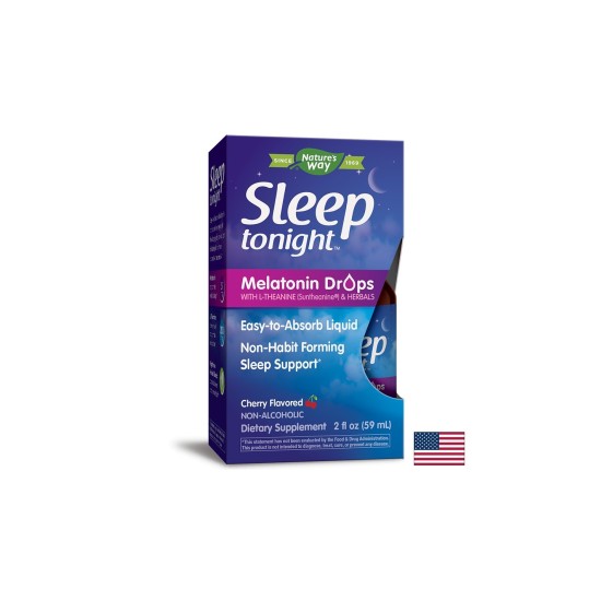 Sleep Tonight™ / Мелатонин, Л-теанин и билки (капки) х 59 ml Sleep Tonight™ / Мелатонин, Л-теанин и билки (капки) х 59 ml