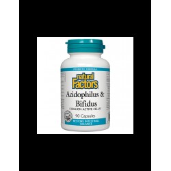 Acidophilus & Bifidus 5 Billion Active Cells / Ацидофилус бифидус, 5 милиарда активни пробиотици, 90 капсули Natural Factors Acidophilus & Bifidus 5 Billion Active Cells / Ацидофилус бифидус, 5 милиарда активни пробиотици, 90 капсули Natural Factors