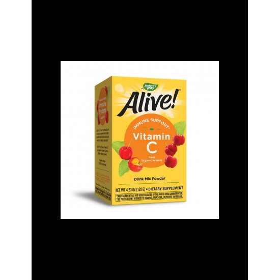 Alive! Fruit Source Vitamin C / Алайв! Витамин С от плодове (пудра) 120 g Nature’s Way