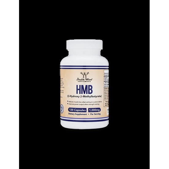 HMB (β – Hydroxy β – Methylbutyrate) / Бета- хидрокси-бета-метилбутират, 120 капсули Double Wood