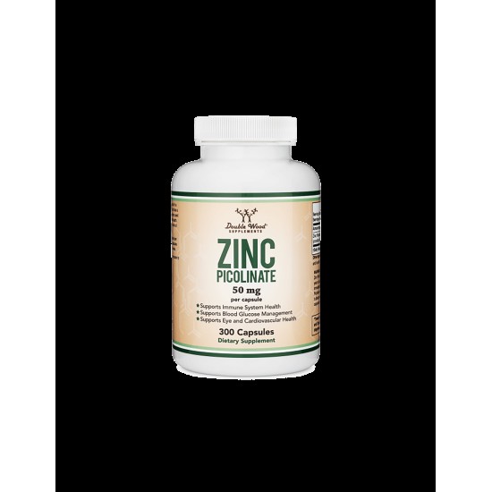 Zinc Picolinate/ Цинк (Пиколинат), 300 капсули Double Wood