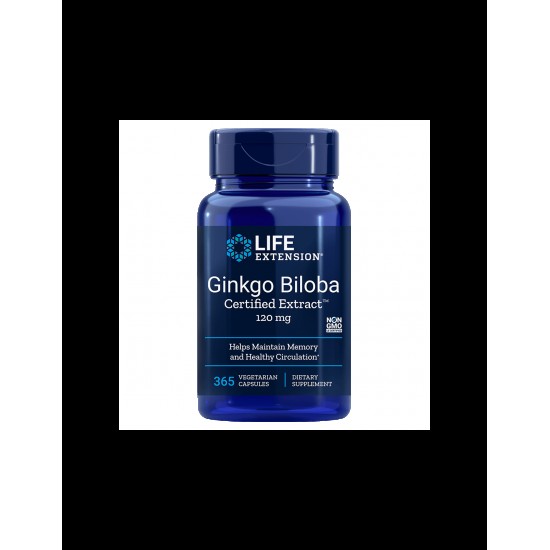 Ginkgo Biloba Certified Extract™ / Гинко билоба 120 mg х 365 капсули