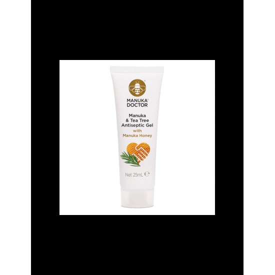 Manuka & Tea Tree Antiseptic Gel with Manuka Honey / Антисeптичен гел с мед от манука и чаено дърво, 25 ml