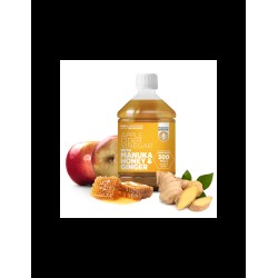 Ябълков оцет + мед от манука и джинджифил - Apple Cider Vinegar with Manuka Honey & Ginger (300 MGO) , 500 ml Ябълков оцет + мед от манука и джинджифил - Apple Cider Vinegar with Manuka Honey & Ginger (300 MGO) , 500 ml