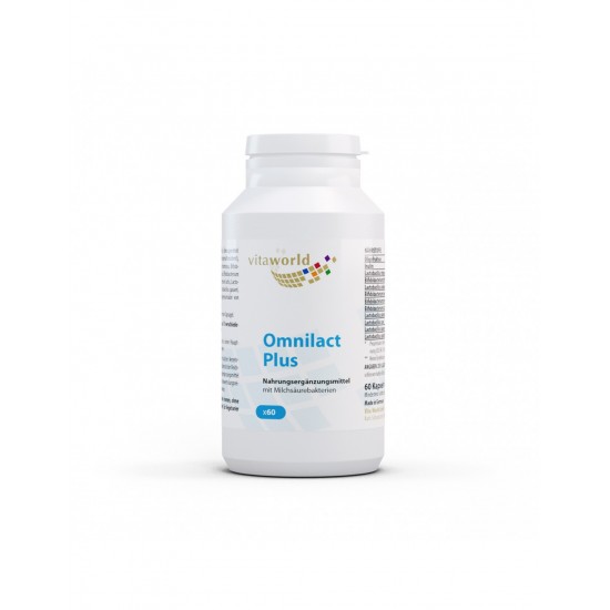 Omnilact Plus / Пробиотик Омнилакт Плюс 10 щама, 10 млрд. активни пробиотици, 60 капсули Omnilact Plus / Пробиотик Омнилакт Плюс 10 щама, 10 млрд. активни пробиотици, 60 капсули
