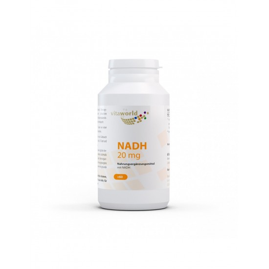 NADH / Никотинамид аденин динуклеотид 20 mg, 60 капсули NADH / Никотинамид аденин динуклеотид 20 mg, 60 капсули