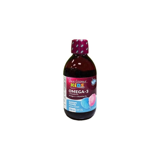 Sea-Licious® Kids Omega-3 + Vitamin D3 / Омега-3 1500 mg + Витамин D3 400 IU за деца, 250 ml