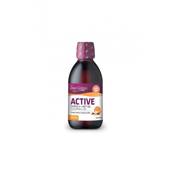 Sea-Licious® Active Omega-3 with Vitamin D3 & MCT Oil - Омега-3 + витамин D3 и МСТ, 250 ml