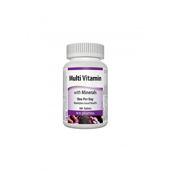 Multi Vitamin with Minerals - Мултивитамини + минерали, 100 таблетки Webber Naturals Multi Vitamin with Minerals - Мултивитамини + минерали, 100 таблетки Webber Naturals