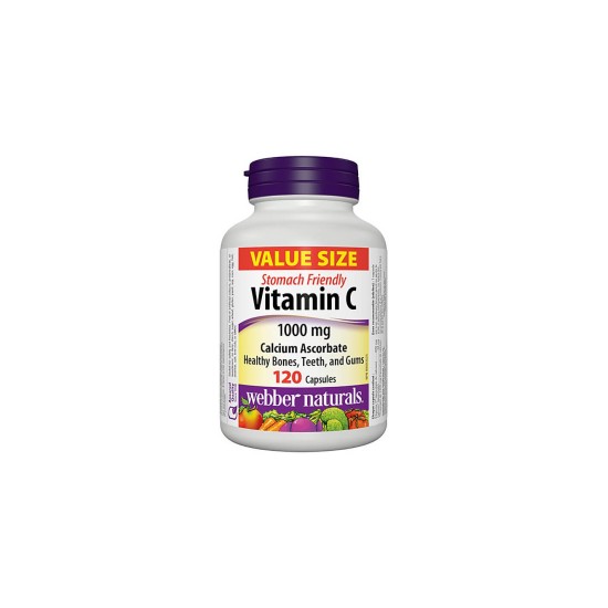 Vitamin C Calcium Ascorbate – Витамин С (калциев аскорбат) 1000 mg, 120 капсули  Webber Naturals
