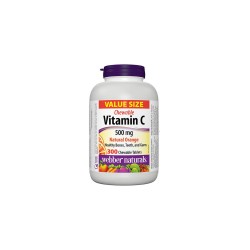 Vitamin C 500 mg Chewable - Витамин С 500 mg, 300 дъвчащи таблетки Webber Naturals Vitamin C 500 mg Chewable - Витамин С 500 mg, 300 дъвчащи таблетки Webber Naturals